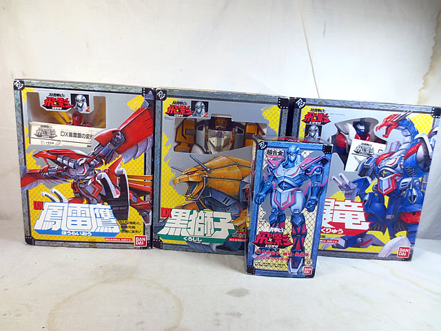新品同様　バンダイ 忍者戦士飛影 DX 黒獅子 爆竜 鳳雷鷹 飛影 セット画像