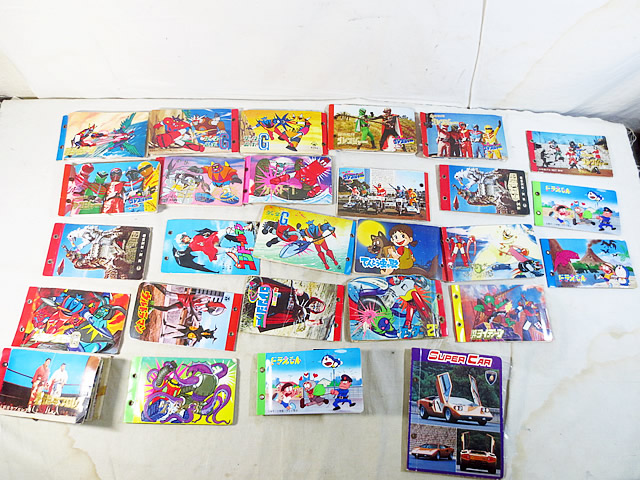 美品　山勝　アマダ　グレートマジンガー　ライディーン　ゲッターロボ　ドラえもん　てんとう虫の歌 ゴレンジャー　カード　アルバム画像
