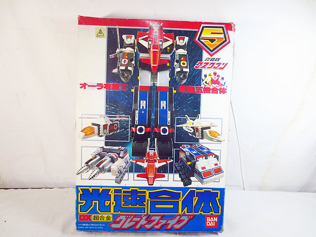 楽天市場】新品 バンダイ DX 超合金 光戦隊マスクマン 光速合体