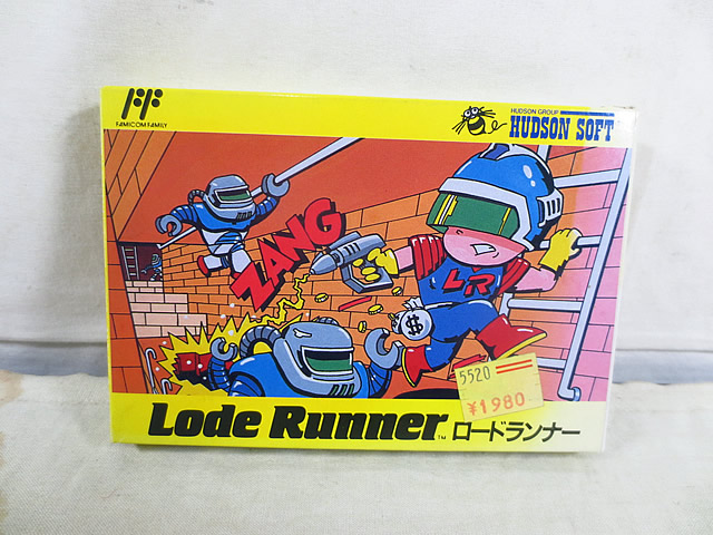 新品同様 ハドソン ファミコン FC ロードランナー 再販版|虹商店
