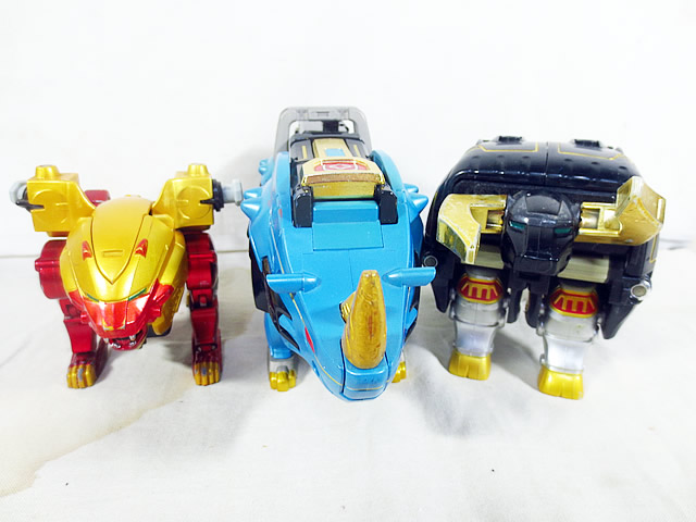 バンダイ　百獣戦隊ガオレンジャー　ガオライオン　ガオバイソン　ガオライノス　セット｜虹商店