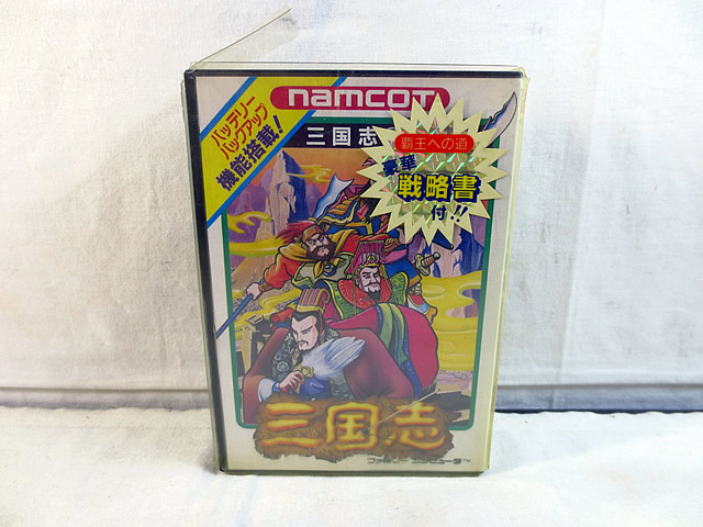 楽天市場】美品 ナムコ FC ファミコン 三国志 覇王の大陸 : 虹商店
