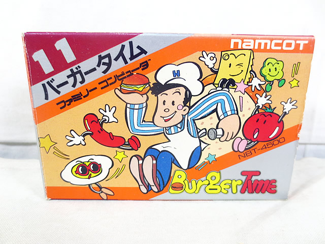 新品同様 ナムコ　FC　ファミコン　バーガータイム｜虹商店