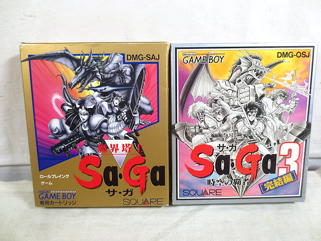 新品同様　スクウェア　ゲームボーイ　GB 界塔士 サガ　時空の覇者 Sa・Ga サガ3｜虹商店