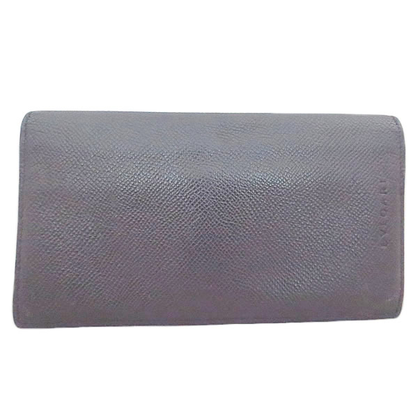 超歓迎 美品 Bvlgari ブルガリ レザー 札入れ長財布 マチ付き 中古 虹商店 上質で快適 Purpleforparents Us