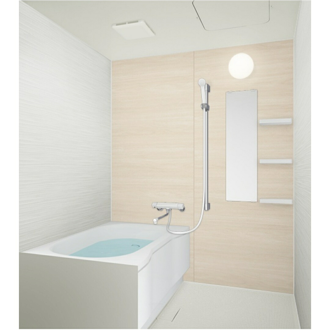 ハウステック LA1216サイズ 全面張り システムバスルーム 集合住宅用ユニットバスルーム 現場配送指定無料 マンション リフォーム アパート｜NK総合販売