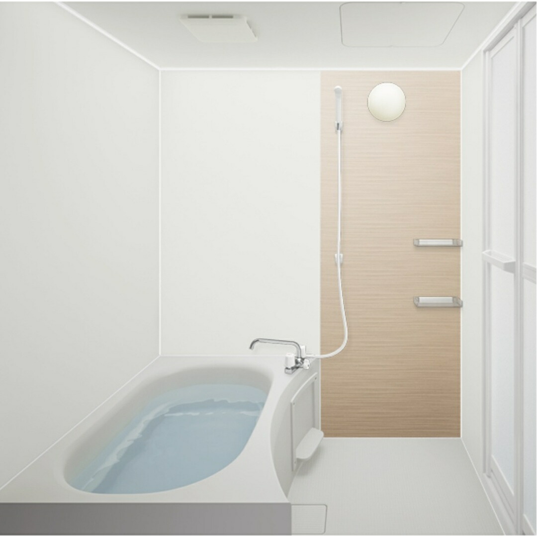 システムバスルーム ハウステック NJB S1216(0.75坪)サイズ 1200×1600mm システムバス 戸建用 ユニットバス 住宅 浴槽 おしゃれ 浴室 ユニットバス お風呂 バスルーム リフォーム