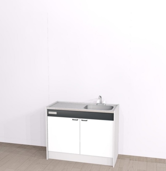 楽天市場】A1ハウステック KM ミニキッチン 間口1200mm コンロなし