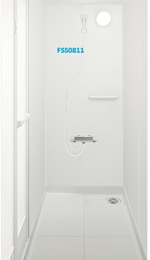 #N1 シャワー社会的単位0811 壁後ばらいサーモ水栓白いこと水栓 換気ファン付