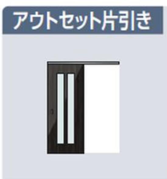上吊アウトセット片引戸 EXシリーズ H2050 W1386~W1686 室内ドア 空錠 DIY リフォーム 枠なし 上レール 建具 インテリア 扉 内装建材 ベーシック 新築 マンション スタイリッシュ新築 B3デザイン 中古戸建 シンプル 送料無料 ナスラック カタログP198|NK総合販売