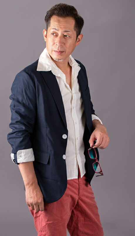 楽天市場】S9.メンズシングルジャケット/チョークストライプ（グレー