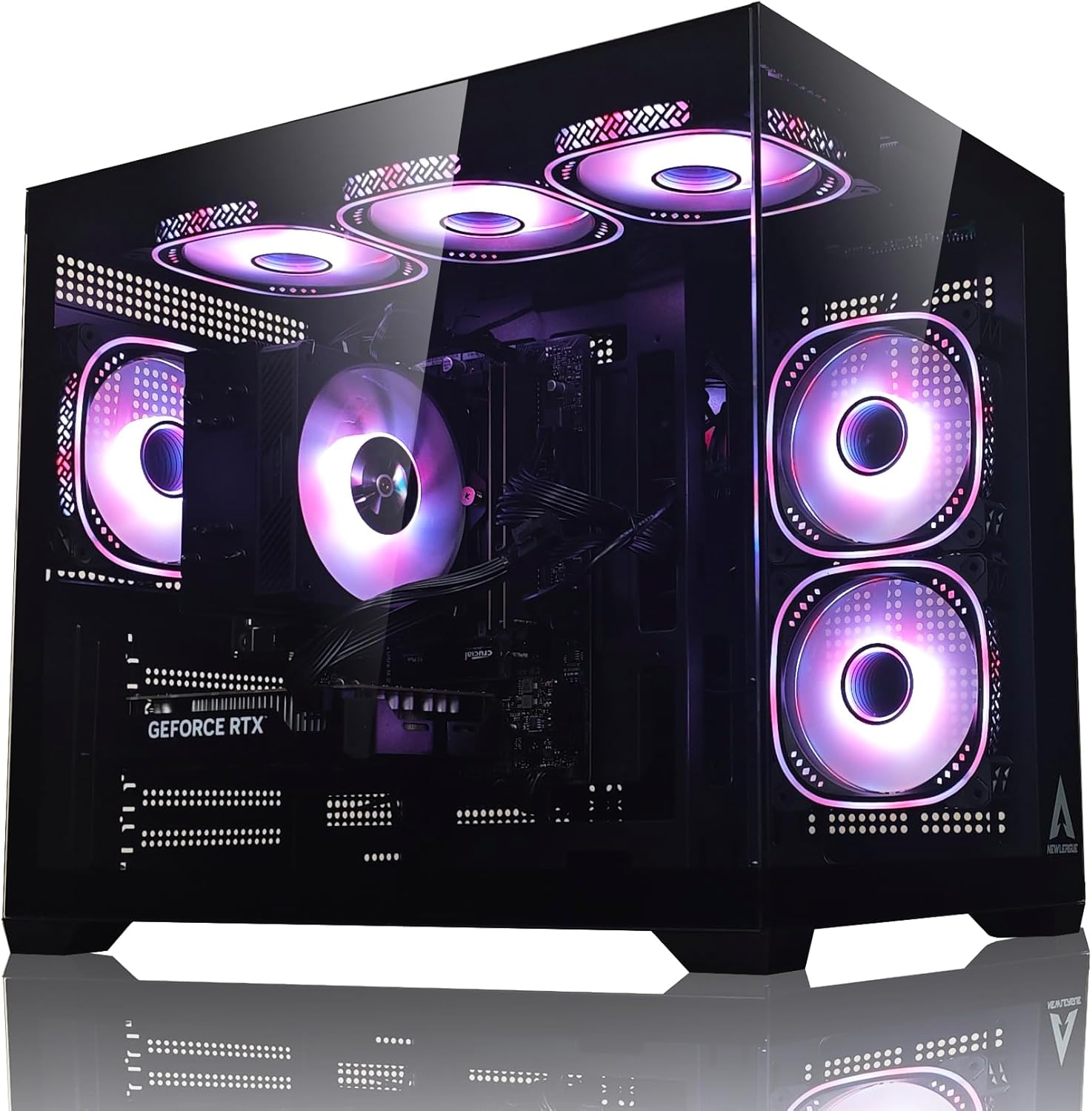 【NEWLEAGUE】 ゲーミングパソコン Ryzen 7 5700X / RTX5060TI / メモリ16GB / NVMe SSD 2TB / Windows11Pro / WPS Office ミドルタワー デスクトップ パソコン|NLパソコン 店