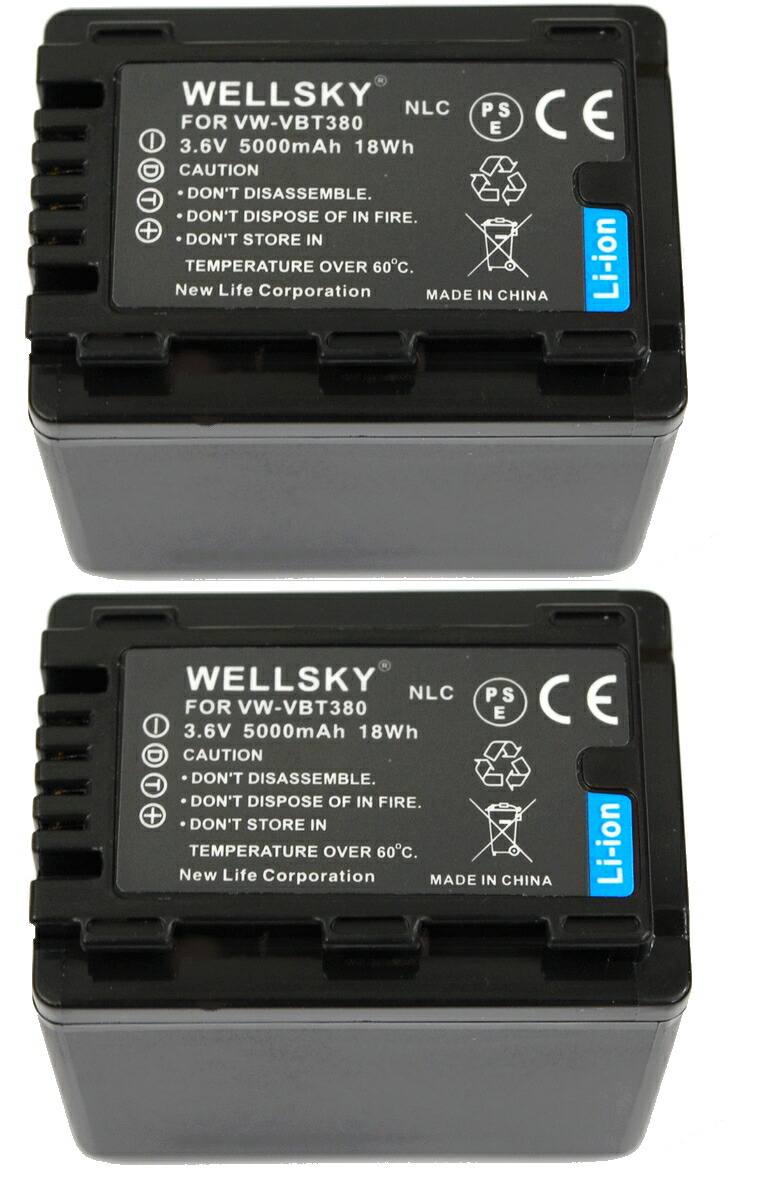 楽天市場】VW-VBT380 VW-VBT380-K 互換バッテリー 5000mAh 1個 ＆ [ 超軽量 ] USB Type-C 急速 互換充電器  バッテリーチャージャー VW-BC10 VW-BC10-K 1個 [ 2点セット ] [ 純正品と同じよう使用可能 残量表示可能 ] Panasonic  パナソニック HC-W590M HC-WZ590M HC-WX2M ...
