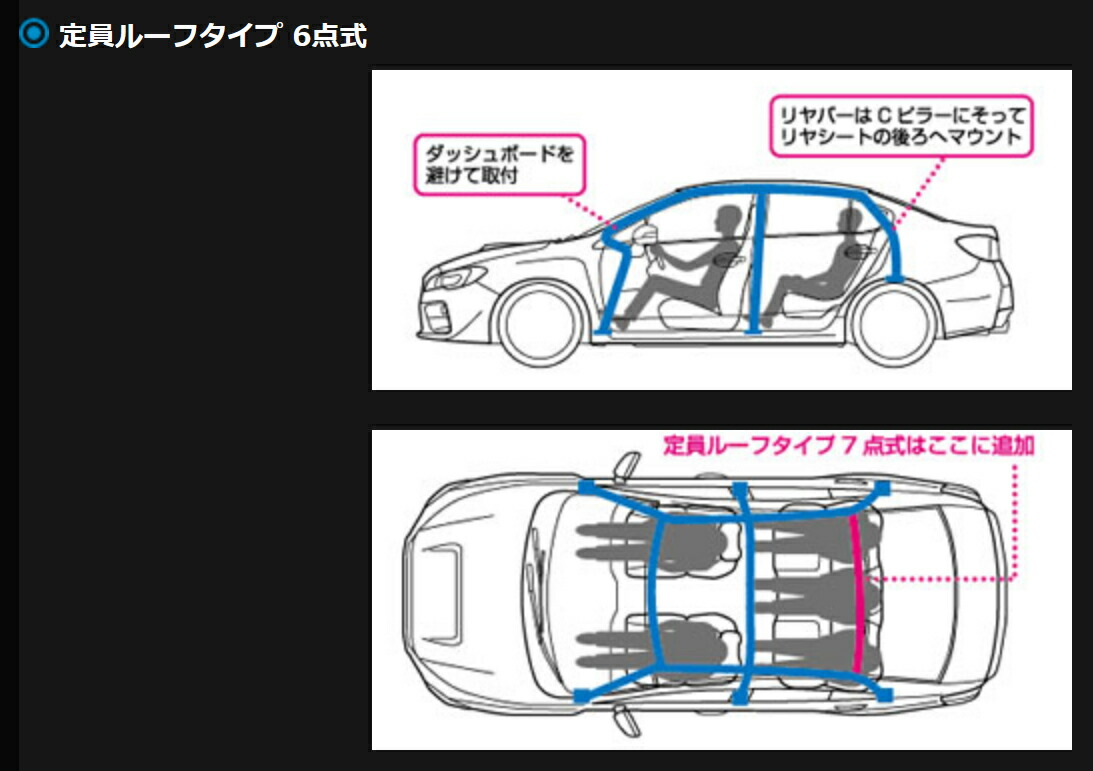 期間限定の激安セール クスコ SAFETY 21ロールケージ 定員ルーフ 6点式