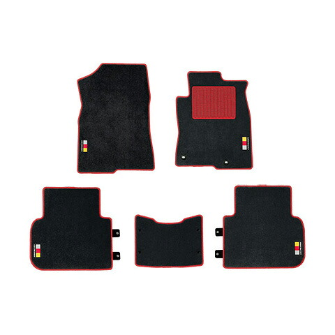 無限 フロアマット シビック CIVIC FL1 2021年9月～ 1台分5枚セット ブラック&times;レッド色 08P15XNRK1S0RD｜NMTカスタムパーツ屋 32,583円