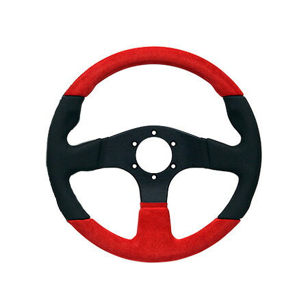 JURAN レースプロステアリング レーシング 330 Rosso ブラックディンプル×レッドスエード 363954|NMTカスタムパーツ屋