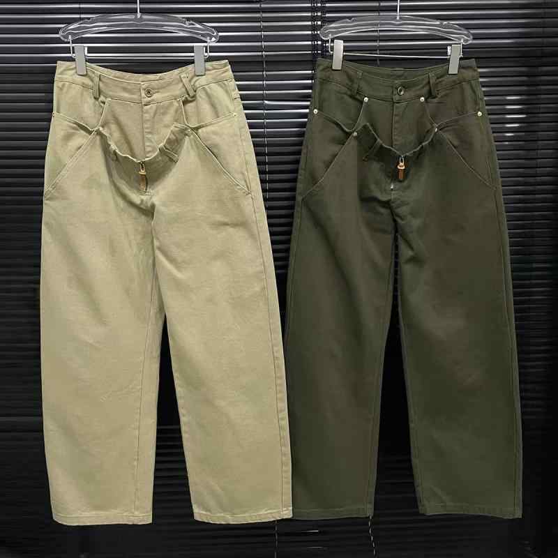 女性用 カーゴパンツ 春夏 アメリカン レトロ セクシー デザイン ダブルウェスト ユニーク スタイル ワークパンツ ボトムス カジュアル ストリート 個性派 ファッション