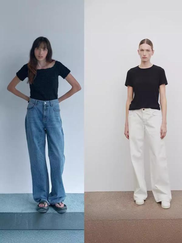 デニムパンツ レディース 春夏 ハイウエスト ワイドレッグ ゆったり ストレート ロング丈 落ち感 カジュアル 普段使い デニム素材｜NN3beauty 6,773円