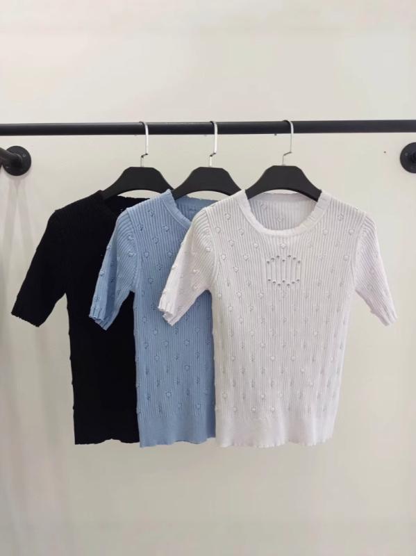 Tシャツ レディース ジャカード フリル 半袖 正肩 高級感 トップス 春夏 軽量 伸縮性 接触冷感 吸湿速乾 綿 麻 再生繊維 普段使い 通勤用 アウトドア 体型カバー ゆったり 大きいサイズ カジュアル シンプル 柔らか 体系カバー プラスサイズ｜NN3beauty