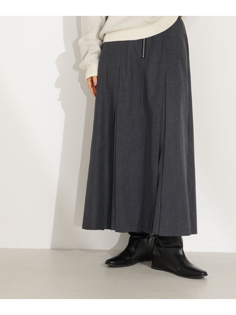 【SALE／30%OFF】ボックスタックスカート N. Natural Beauty Basic エヌ ナチュラルビューティーベーシック* スカート その他のスカート ブラウン グレー【RBA_E】【送料無料】[ Fashion]