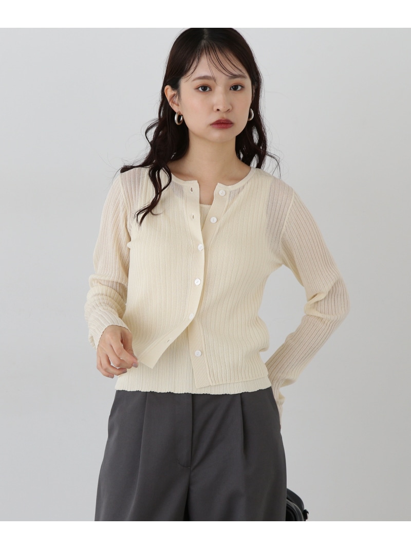 楽天市場】【SALE／50%OFF】透かし編みニットカーディガン N
