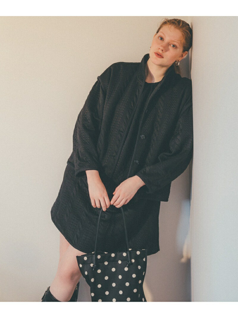 膨れジャガードワンピース N Natural Beauty Basic エヌ ナチュラルビューティーベーシック ワンピース ワンピースその他 ホワイト ブラック 先行予約 送料無料 Rakuten Fashion Familiesofusa Com