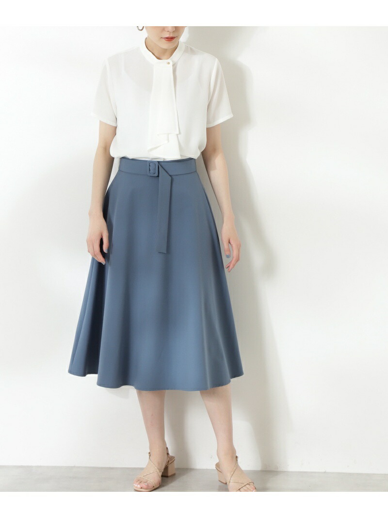 お手軽価格で贈りやすい キュロット スカートその他 スカート ナチュラルビューティーベーシック エヌ Basic Beauty Natural N クルミバックル付フレアスカート ブルー Fashion グリーン 送料無料 Rakuten ネイビー ブラウン Www Geofcon Fi