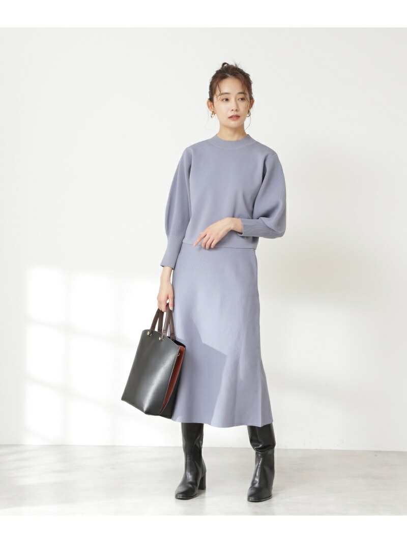 スボンディッシュニットセットアップ N Natural Beauty Basic エヌ ナチュラルビューティーベーシック ワンピース ワンピースその他 グレー イエロー ブルー 先行予約 送料無料 Rakuten Fashion Littlethaicafe Com