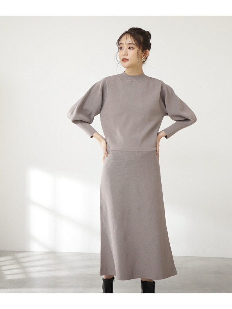 スボンディッシュニットセットアップ N Natural Beauty Basic エヌ ナチュラルビューティーベーシック ワンピース ワンピースその他 グレー イエロー ブルー 先行予約 送料無料 Rakuten Fashion Littlethaicafe Com