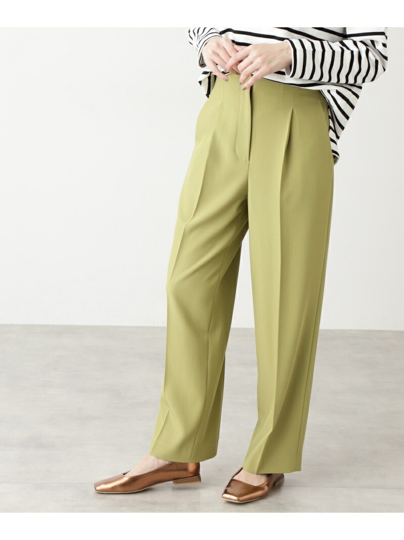 開店祝い カラータックセミテーパードパンツ N Natural Beauty Basic エヌ ナチュラルビューティーベーシック パンツ ジーンズ パンツその他 グリーン ピンク Rakuten Fashion 超美品 Gpsypro Com