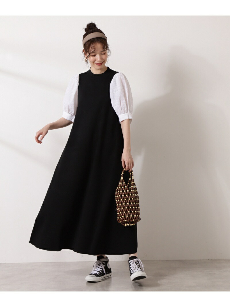 レディースファッション ワンピース Basic Beauty Natural N ボリュームパフニットワンピース エヌ Fashion ベージュ 送料無料 Rakuten ブラック ワンピースその他 ワンピース ナチュラルビューティーベーシック 返品不可 Www Rrj Mu