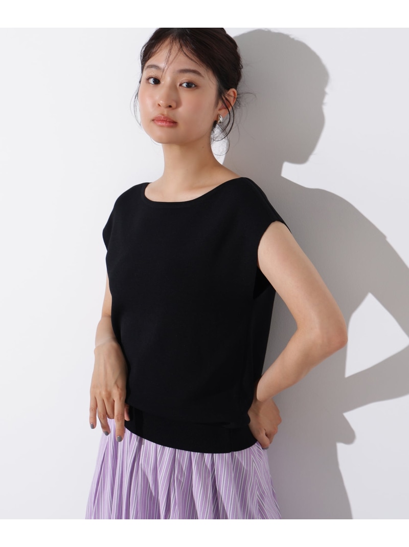 ボウノットラッフルニットトップ main image 0