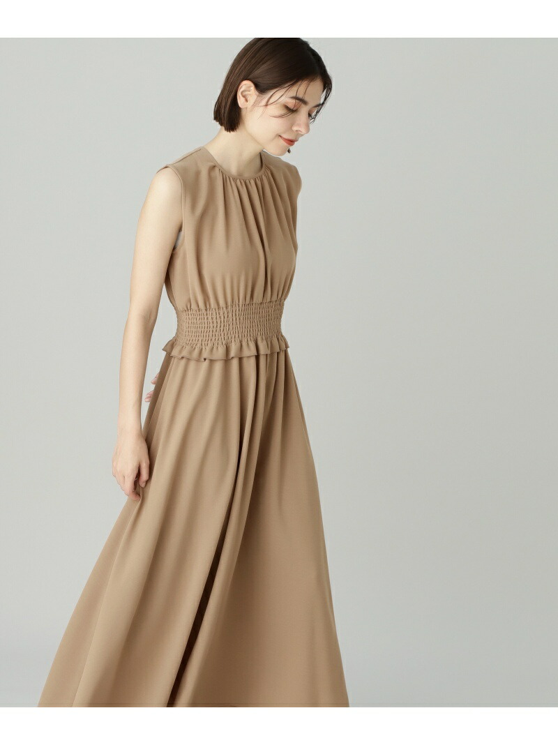 Natural レディース レッド Basic ワンピース ナチュラルビューティーベーシック Beauty N Fashion レディースファッション エヌ Natural Basic N Beauty Beauty Sale Off ウエストシャーリングワンピース N Natural Beauty Basic エヌ ナチュラル