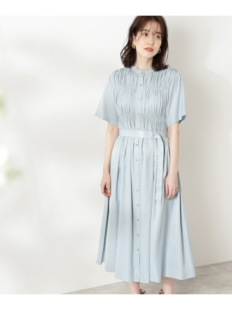 新しいコレクション 楽天市場 ティアードギャザー半袖ワンピース N Natural Beauty Basic エヌ ナチュラルビューティーベーシック ワンピース ワンピースその他 ブルー ブラック グリーン 先行予約 送料無料 Rakuten Fashion N Natural Beauty Basic 工場