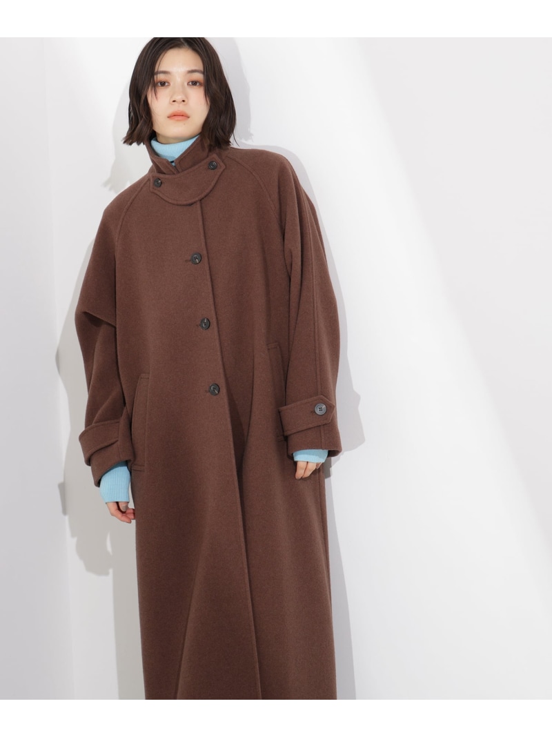 【SALE／50%OFF】ステンカラーロングコート N. Natural Beauty Basic エヌ ナチュラルビューティーベーシック* ジャケット・アウター その他のジャケット・アウター グレー ブラウン【RBA_E】【送料無料】[ Fashion]