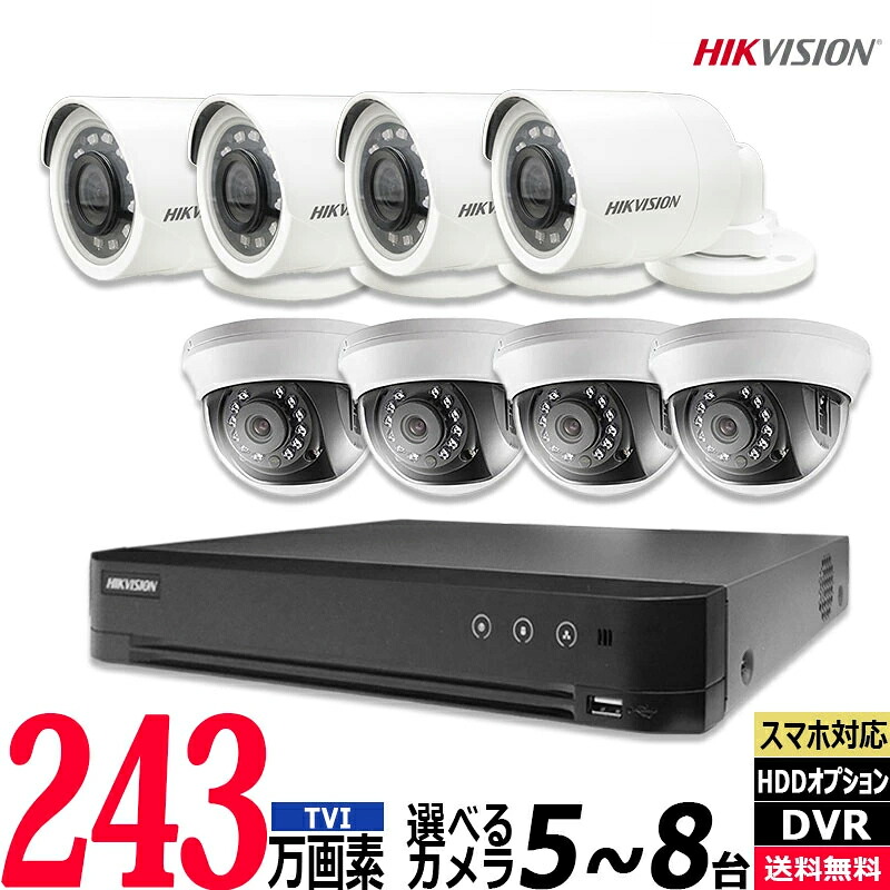 防犯写真機 243万絵素 屋内露天 アナログ 5～8台書き割り リコーダーHDD別 8chDVR スマホ監督すること TVI-SET-8CH