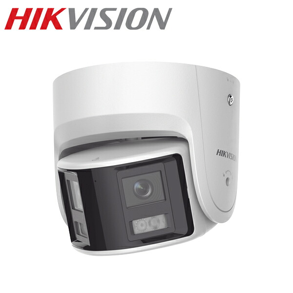 [HIKVISION] [IP-6M] 24時間カラーデュアルレンズパノラマIPカメラ/DS-2CD2367G2P-LSU/SL/逆光,露出,ハイライト補正/侵入検知ライト/警告アラーム/人,車,ライン,エリア検知/動き検知ライティング/LED 30M/H.265+/PoE/防水/SDカード可/イベント,オ?ディオアラーム/マイク内蔵