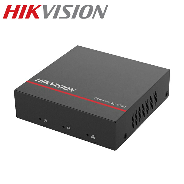 [HIKVISION][IP-NVR 4CH] SSD 録画機 最大4MP録画対応 1TB SSD 内蔵 H.265+ 振動防止 ミニサイズ 車両レコター 音声保存 AI録画機 DS-E04NI-Q1｜NO1CCTV
