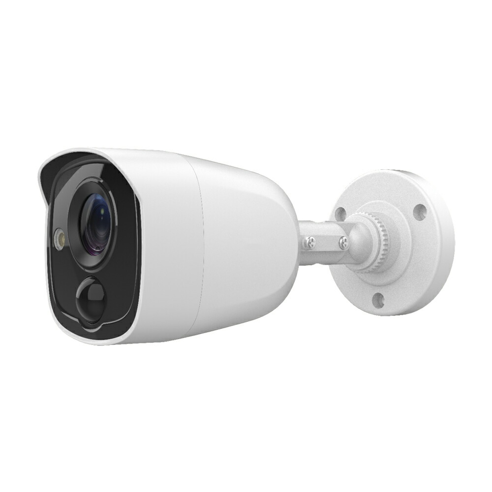 [HIKVISION] [TVI-2M] LEDアラームカメラ/侵入検知 LED＋警告アラーム/DS-2CE11D8T-PIRLO/夜間20M EXIR/メタル素材/防水