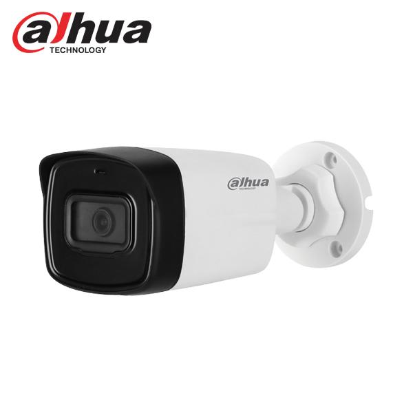 [DAHUA] [ハイブリッド-8M] 防犯カメラ 4K UHD 800万画素 屋外用 バレット型 マイク内蔵 夜間80ｍ リアルタイム 露出逆光補正 防水 HAC-HFW1800TLN-A