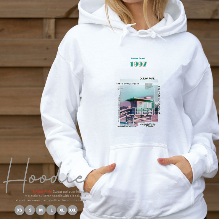 楽天市場 パーカー レディース メンズ スウェット パーカー プルオーバー Hoodie 長袖 フード付き プルオーバー ペア カップル Xs S M L Xl Xxl 写真 ポスター 海外 海 海の家 Beach おしゃれ オシャレ ユニセックス ロゴ グラフィック デザイン 韓国 流行り No
