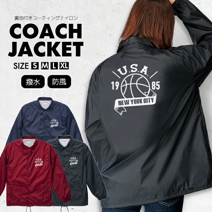 COACH 胸パッチナイロンフーデッドジャケット　XSサイズ jc34006.jpg