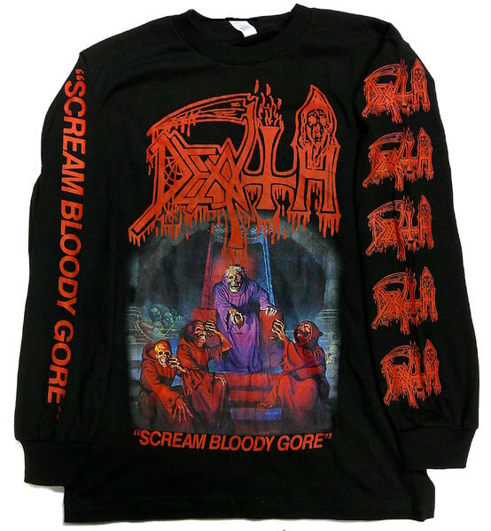【DEATH】デス「SCREAM BLOODY GORE US」ロングスリーブシャツ