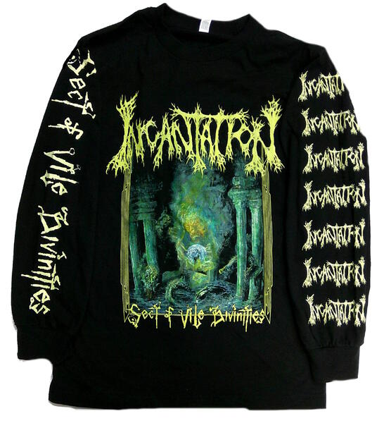 【INCANTATION】インカンテーション「SECT OF VILE DIVINITIES」ロングスリーブシャツ