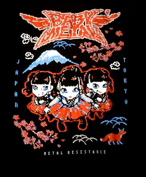 楽天市場 Babymetal ベビーメタル Pixel Tokyo Tシャツ バンドtシャツ No Remorse