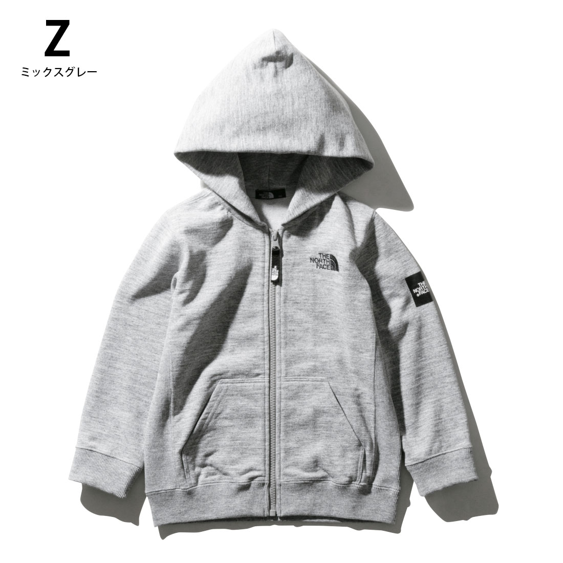 ノースフェイス The Face 親子ペア North ペアルック Face 1cm 送料無料 新作 Square スヌーピーグッズ キッズファッション Logo Full Zip 100cm 110cm 1cm 130cm 140cm 150cm ジップアップパーカー メール便不可