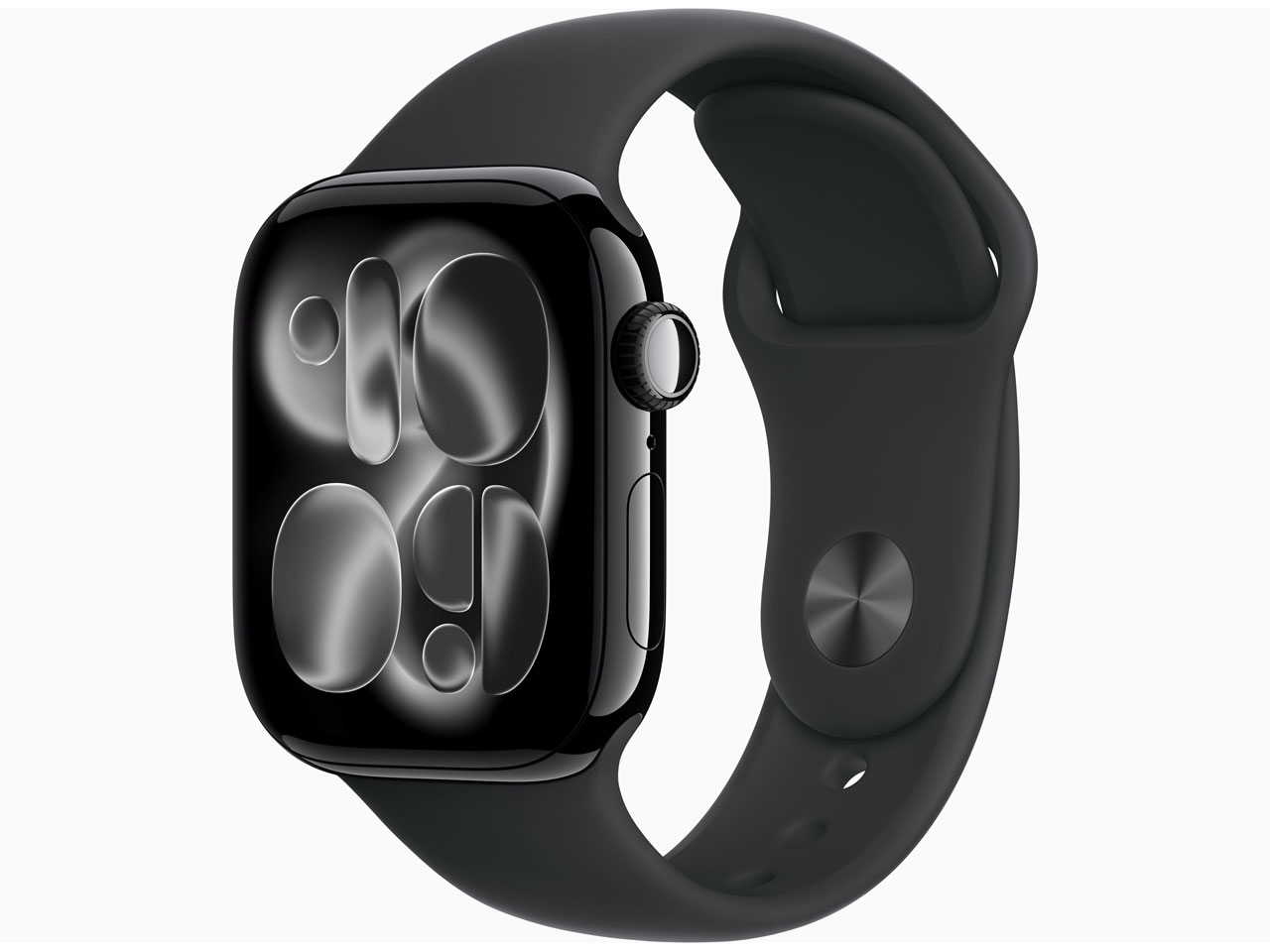 【新品】Apple Watch Series 11 GPSひな形 42粍 MEQU4J/A [ ジェットブラック・ブラックスポーツバンド M / L ]
