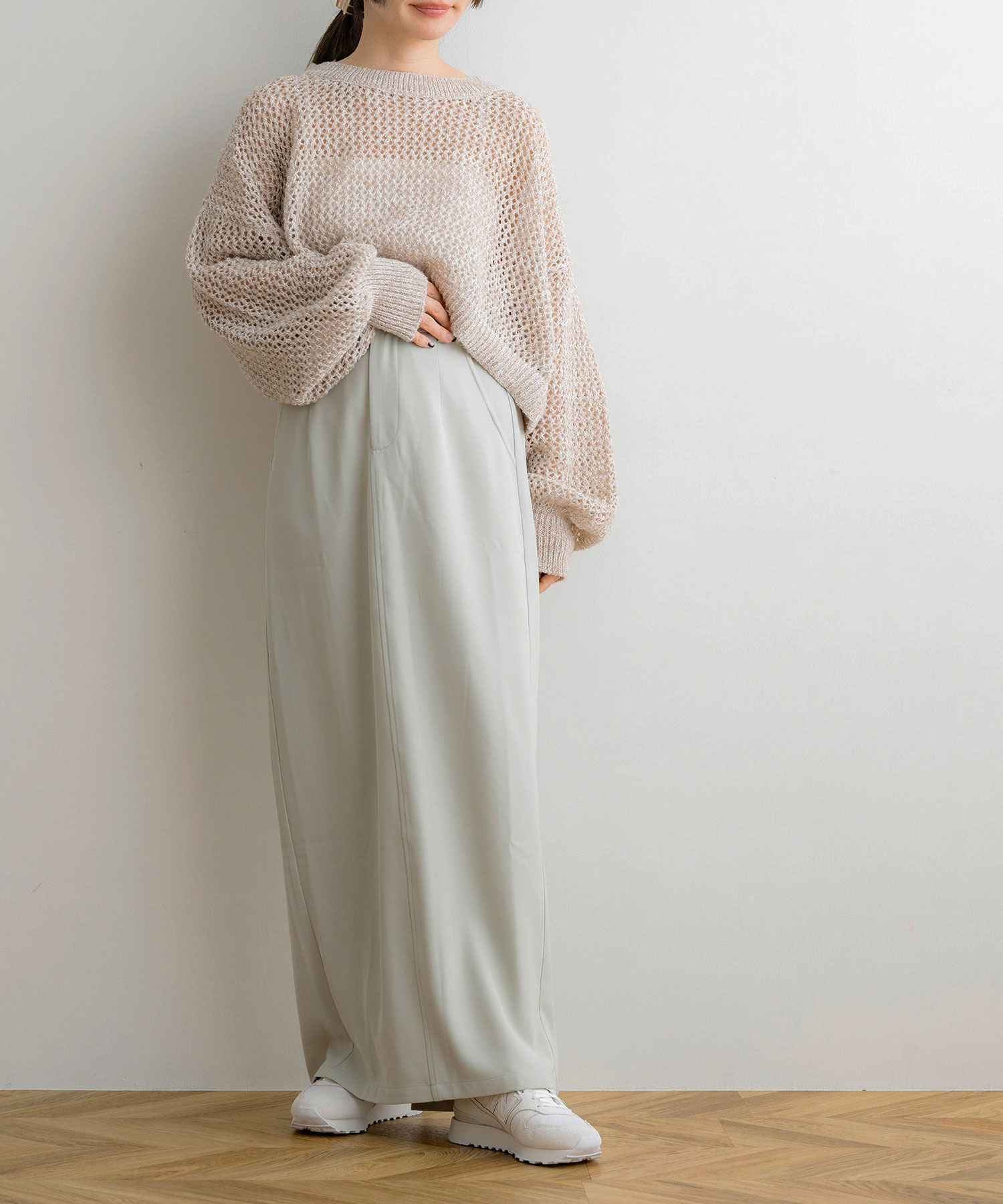 NOAHL｜《50％OFFクーポン対象》メッシュ ニット トップス
