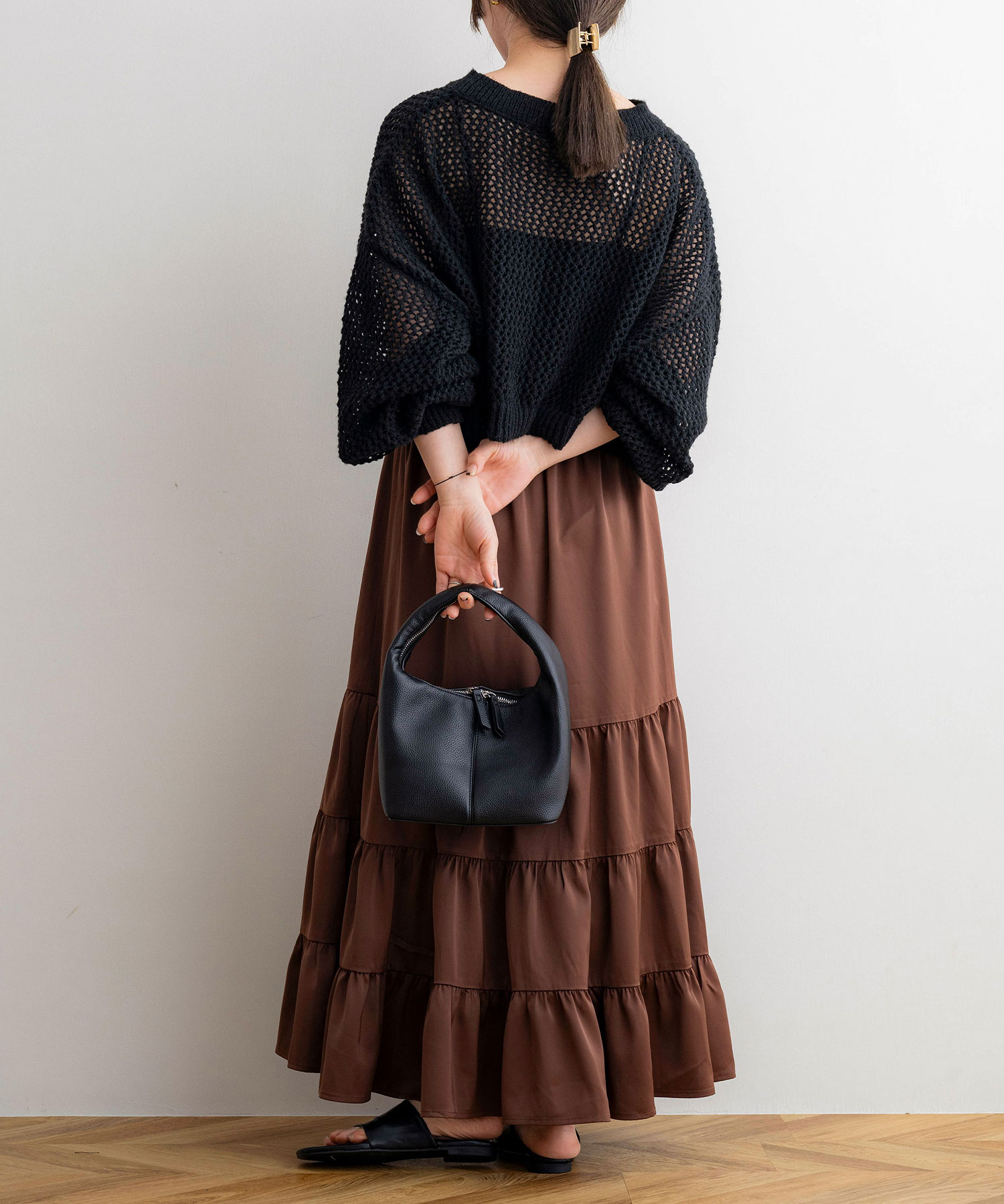 NOAHL｜《50％OFFクーポン対象》メッシュ ニット トップス