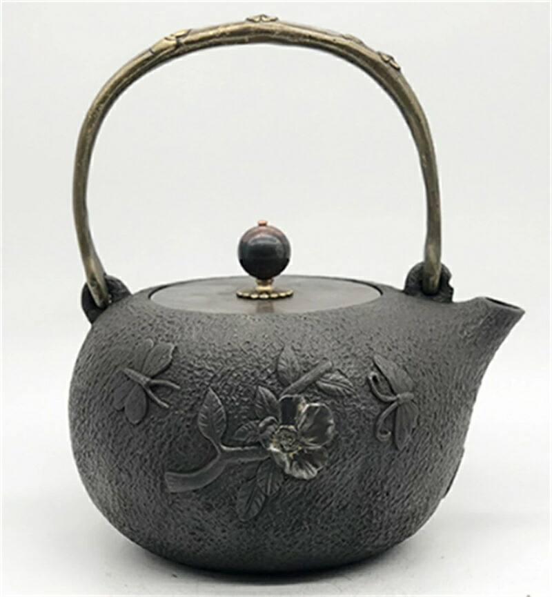 楽天市場】南部鉄器 南部小鉄瓶 急須 兼用瓶 ひさご0.4L 内面ホーロー